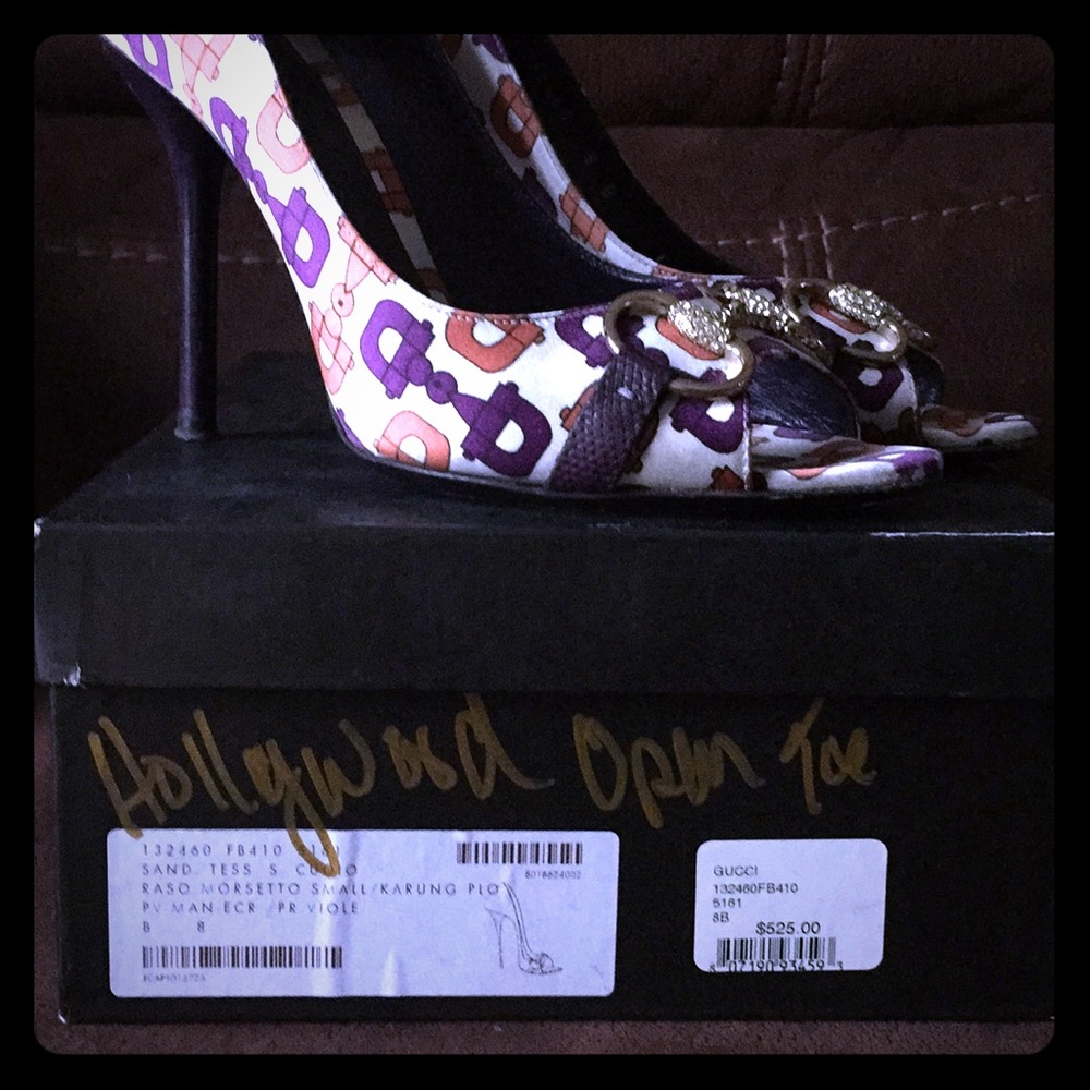 Hollywood Icon🌷💯authentic Gucci open toe pump - Picture 5 of 7
